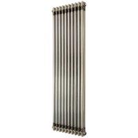Monstershop Traditional 2 Column Radiator - 1500 x 470mm - Raw Metal in Silver