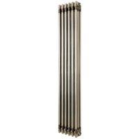Monstershop Traditional 3 Column Radiator - 1500 x 290mm - Raw Metal in Silver