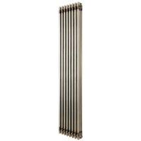 Monstershop Traditional 3 Column Radiator - 1800 x 380mm - Raw Metal in Silver