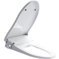 ENER-J Smart Toilet Seat Cover, can sit most of the toilet bidets in White