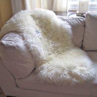 SNUGRUGS Genuine Single Pelt Sheepskin Rug in Natural | Size: 66 cm x 120 cm