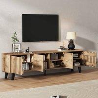 BTM Vintage TV Stand, 4 Doors, 180cm Wood in Brown
