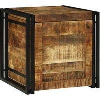 Berkfield Home Storage Box 50 x 50 x 50 cm - Solid Mango Wood in Brown