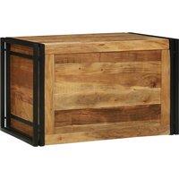Berkfield Home Storage Box 80 x 50 x 50 cm Solid Acacia Wood in Brown