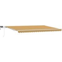 Berkfield Home Manual Retractable Awning with LED Multicolour Stripe 500x300 cm