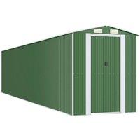 Berkfield Home Garden Shed Green 192x938x223 cm Galvanised Steel | Size: 192 x 938 x 223 cm