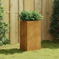 Berkfield Home Planter 40x40x80 cm Corten Steel in Brown | Size: 40 x 40 x 80 cm