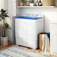 Costway Portable Washing Machine Twin Tub 8kg Laundry Washer