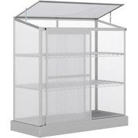 NESTLUNE 4x2ft 3-Tier Greenhouse Outdoor Plant Grow in Grey | Size: 100 cm x 15 cm