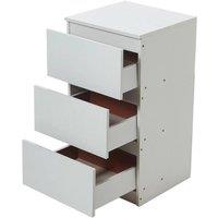 SPETLEK Bedside Storage Cabinet in White