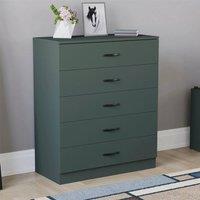 SPETLEK Drawer Chest of Drawers Cabinet in Green | Size: 100 cm x 60 cm