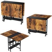 KORVIXA Extendable Kitchen Table for 2-4 in Brown | Size: 0.6m2