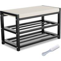 Ventryn Shoe Bench Stool Shoe Cabinet Storage Rack Cabinet Bench