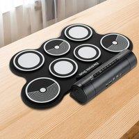 Living and Home 7 sides electric drum in Black