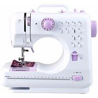 VOGREX NEW Electric Sewing Machine Portable Mini 12 Stitches Pedal Household for Beginner f in White | Size: 28 cm