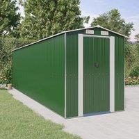 Berkfield Home Garden Shed Green 192x689x223 cm Galvanised Steel | Size: 192 x 689 x 223 cm