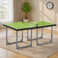 STILVORA Table Tennis Table with Foldable Design in Green