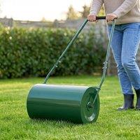 STILVORA Garden Roller Water or Sand Fill Green