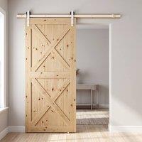 STILVORA Sliding Door Hardware Kit 183 cm White