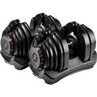 Strongology RELENTLESS40 Home Gym Pair Adjustable Dumbbell up to 40kg in Black