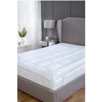 Rapport Home Microfibre Mattress Topper 10 Cm Deep (White) in White | Size: Super King
