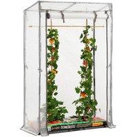 Christow Tomato Growhouse Single Grow Bag Garden Greenhouse PE Mesh Cover in Clear