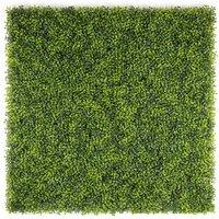 Christow Artificial Boxwood Living Wall Panels Fence Covering Indoor Outdoor (4 x 50cm) in Green | Size: 4 x 50 cm