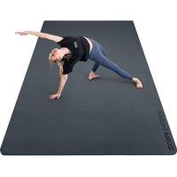 Core Balance Extra Large 6mm TPE Exercise Mat 183 x 116cm Yoga Fitness Mat in Black | Size: 183 x 116 cm