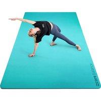 Core Balance Extra Large 6mm TPE Exercise Mat 183 x 116cm Yoga Fitness Mat in Teal | Size: 183 x 116 cm