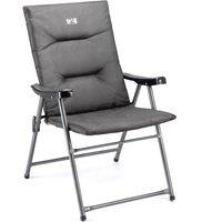 Trail Outdoor Leisure Folding Camping Chair Foam Padded High Back Fire Resistant Outdoor Garden Trail in Black