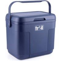 Trail Outdoor Leisure Cool Box 22L Insulated Hard Cooler Hot Food Cold Food Drink Picnic Beach Camping in Blue