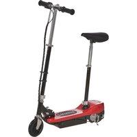 HOMCOM Foldable Powered Scooter with Adjustable Seat & Brake in Red