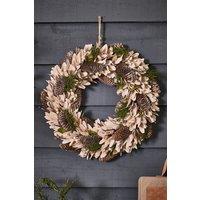 Dibor Luxury Islington Festive Decor Xmas Door Wreath Christmas Wreath 40cm in White
