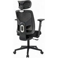 London Boutique 360 Swivel Desk Chair Rolling Height Adjustable Mesh Office Chair in Black