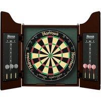 Harrows Rosewood Dartboard Cabinet in Brown