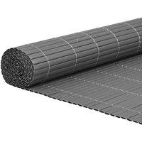 Berkfield Home Garden Fence Double-Sided Grey 1.8x5 m PVC
