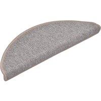 Berkfield Home Stair Mats 10 pcs 65x24x4 cm Light Brown | Size: Medium