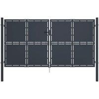 Berkfield Home Garden Gate Steel 300x200 cm Anthracite