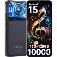 OUKITEL C60 Mobile Phones 10000mAh, 6.88 HD+, 4GB+128GB, 50MP Camera, 110dB in Black
