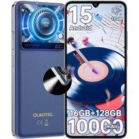 OUKITEL C60 Mobile Phones 10000mAh, 6.88 HD+, 4GB+128GB, 50MP Camera, 110dB in Blue