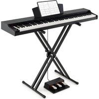 Costway 88-Key Keyboard Piano Set Full Size Semi-weighted Digital Piano in Black