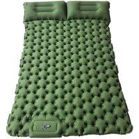 FLAVORA Green Self Inflating Mattress Double Sleeping Mat Air Bed