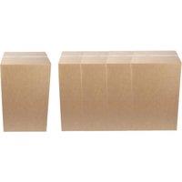 NESTLUNE 10Extra Large Tall Wall Cardboard Boxes in Brown