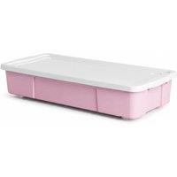 FLAVORA 47L Pink Underbed Storage Box | Size: 600mm