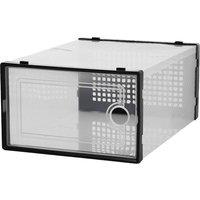 KORVIXA 12pcs Stackable Foldable Boxes in Clear | Size: 900mm