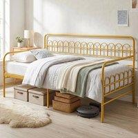 SPETLEK Modern Space-saving Pull-out Bed Single Daybed Sofa Bed in Gold