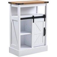 KORVIXA Modern White Buffet Cabinet | Size: 0.6m2