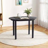 KORVIXA Wooden Dining Table for 4-6 People in Grey | Size: 0.6m2