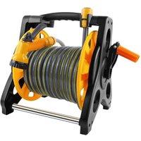 FLAVORA Hose Reel + 30M/100FT Hose Compact Garden Hose Reel | Size: 100g