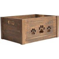FLAVORA Brown Large-Storage Collection Wooden Box | Size: 500mm